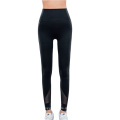 Mesh eng Fitness -Leggings Yoga 73% Polyester 27% Spandex Schwarze Leggings Design für Frau